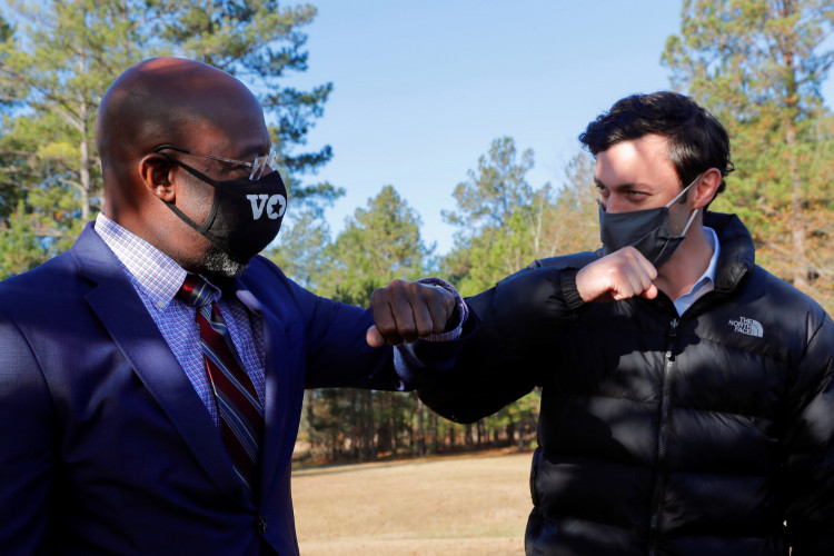 Democratic U.S. Senate candidates Jon Ossoff and Rev. Raphael Warnock