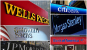 Wells Fargo, Citigbank, Morgan Stanley, JPMorgan Chase, Bank of America, JPMorgan, and Goldman Sachs