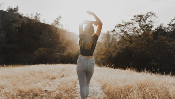 woman, outdoors, sun