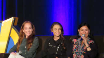 Sophie Skelton, Diana Gabaldon, Lotte Verbeek