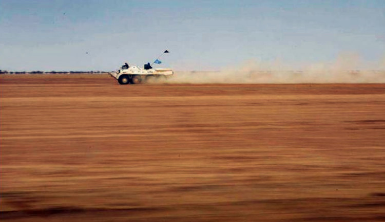 UN armored car in Mali