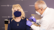 screencap: 'Vaccine, vaccine, vaccine': Dolly Parton receives Covid-19 jab