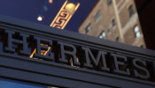 FILE PHOTO: The front of the Hermes store is seen along Madison Avenue in New York