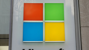 FILE PHOTO: A Microsoft logo is pictured on a store in the Manhattan borough of New York City, New York, U.S., January 25, 2021. 