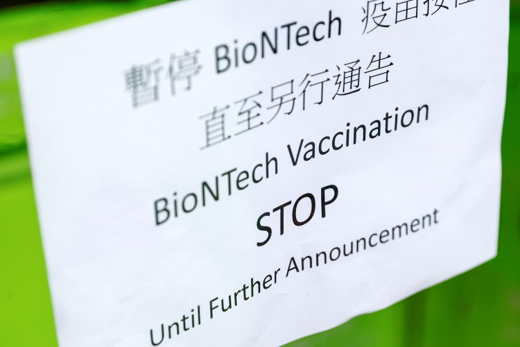 BioNTech Vaccines Suspended In Hong Kong