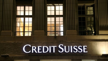 The logo of Swiss bank Credit Suisse is seen at a branch office in Bern, Switzerland.