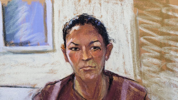 FILE PHOTO: Ghislaine Maxwell appears via video link during her arraignment hearing in Manhattan Federal Court in New York
