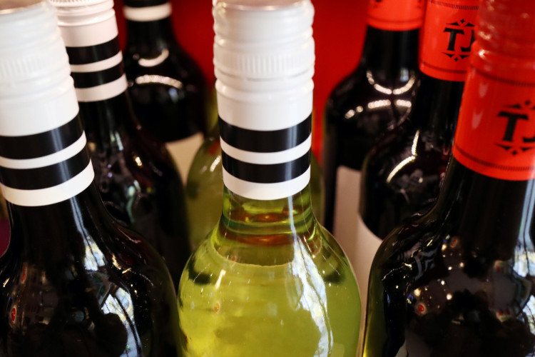 FILE PHOTO: Bottles of Australian wine are seen at a store selling imported wine in Beijing, China November 27, 2020. 
