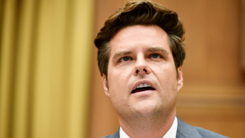 FILE PHOTO: Representative Matt Gaetz, (R-FL), speaks during a hearing in the Rayburn House office Building on Capitol Hill, in Washington, U.S., July 29, 2020. 