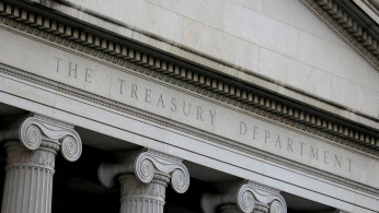The United States Department of the Treasury is seen in Washington, D.C.