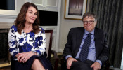 Microsoft co-founder Bill Gates and his wife Melinda sit during an interview in New York February 22, 2016. 