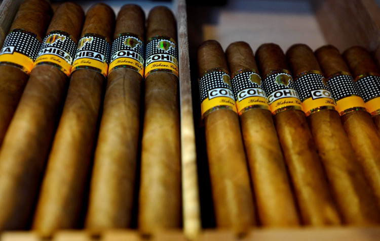 FILE PHOTO: Cigars from Cuban luxury tobacco brand Cohiba are on display at a tobacco shop in Hanau, Germany, May 12, 2017. 