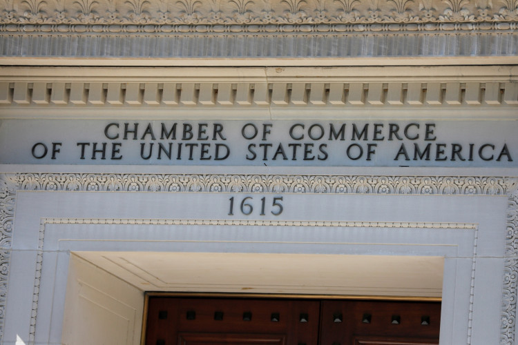 The United States Chamber of Commerce building is seen in Washington, D.C.