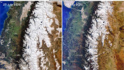 Andes satellite image comparison