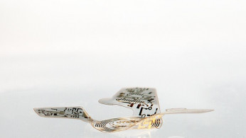 3D microflier with a propeller leaf