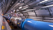 View of the LHC tunnel sector 3-4