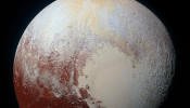 enhanced color view of Pluto