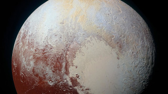 enhanced color view of Pluto