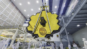 Deployed primary mirror of NASA's James Webb Space Telescope 