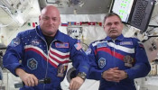 NASA's Scott Kelly and Roscosmos' Mikhail Kurnyienko