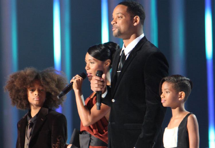 Jaden Smith, Jada Pinkett Smith, Will Smith and Willow Smith 