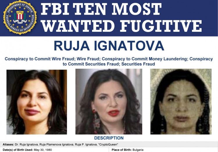 'Cryptoqueen' Added To FBI's 10 Most Wanted Fugitives List