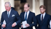 King Charles III, Prince William and Prince Harry 