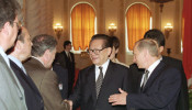 Russian President Vladimir Putin with Former Chinese President Jiang Zemin