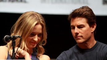 Emily Blunt and Tom Cruise