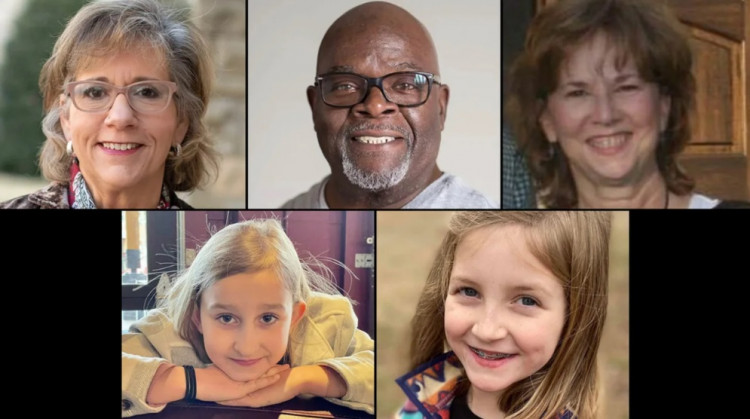 Nashville School Shooting Victims (clockwise, from upper left) Katherine Koonce, Mike Hill, Cynthia Peak, Hallie Scruggs and Evelyn Dieckhaus.