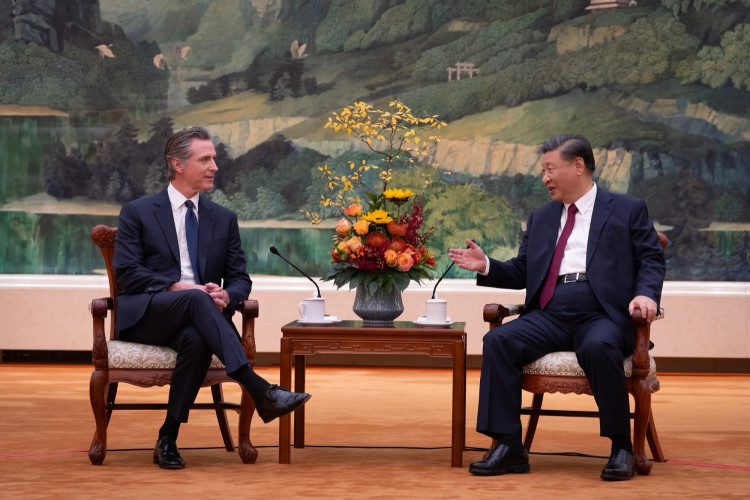 California Governor Gavin Newsom Meets Xi Jinping Amid National Tensions