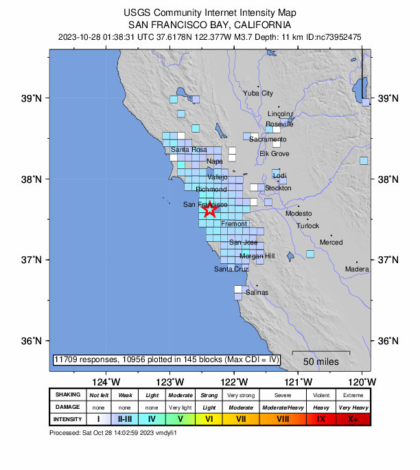 3.7 Magnitude Earthquake Near SFO Jolts Bay Area Residents