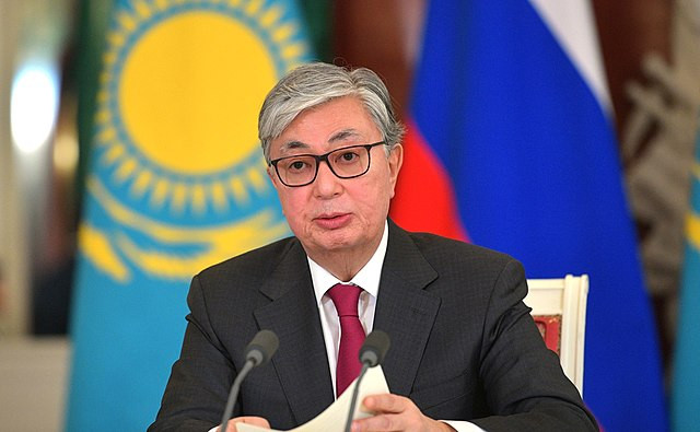 Kazakhstan's President Kassym-Jomart Tokayev