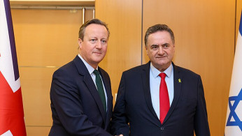 The Foreign Secretary, David Cameron meets with the Israeli Minister for Foreign Affairs, Israel Katz 