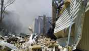 Printing house in Kharkiv after Russian missile strike