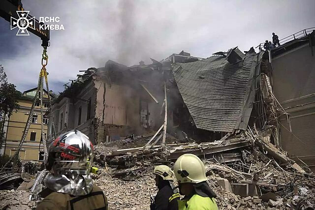 Russian Missile Attack on Kyiv Children's Hospital Kills Dozens, Sparking Outrage