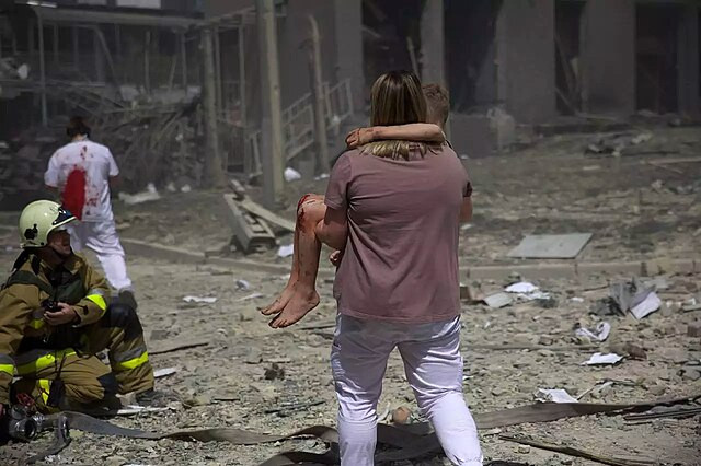 Ukraine's Largest Children's Hospital Hit by Russian Missile Strike, Global Outrage Ensues