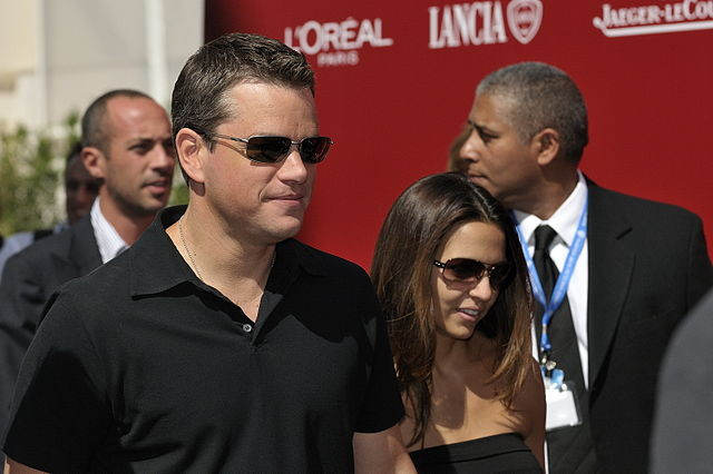 Matt Damon and Luciana Barroso Make Rare Public Appearance with Daughters