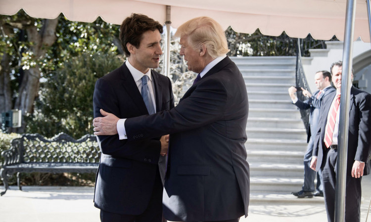 Trudeau opens up about Trump's annexation comments during a discussion on U.S.-Canada border security.