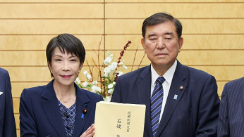 Shigeru Ishiba and Sanae Takaichi