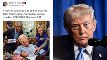Trump Drops 7AM AI Post Targeting Biden, Obama, Clinton