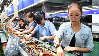 Electronics production line in China 
