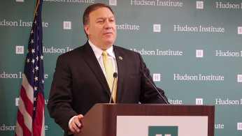 Mike Pompeo speaking at the Hudson Institute