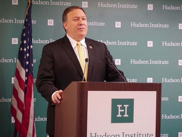 Mike Pompeo speaking at the Hudson Institute