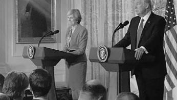 Donald Trump and Theresa May