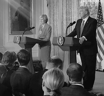 Donald Trump and Theresa May