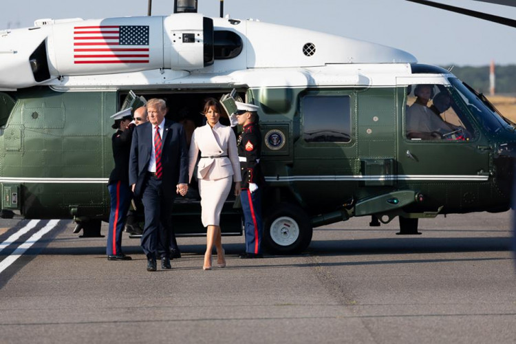 US President Donald J. Trump and First Lady Melania Trump