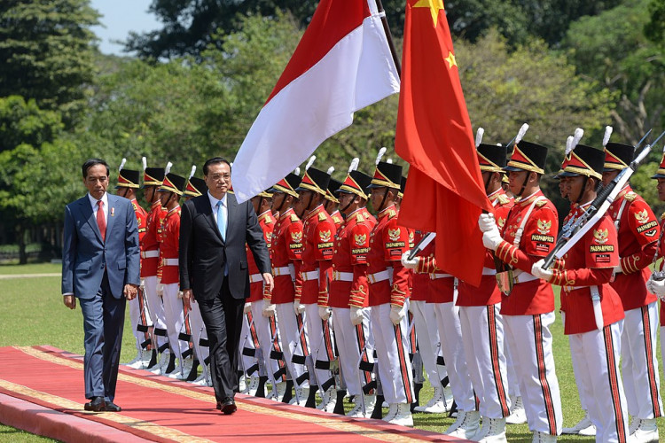 Premier Li Keqiang at the Bogor Presidential Palace