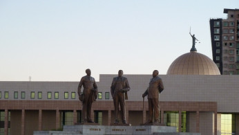 Three Dikgosi Monument, Gaborone, Botswana