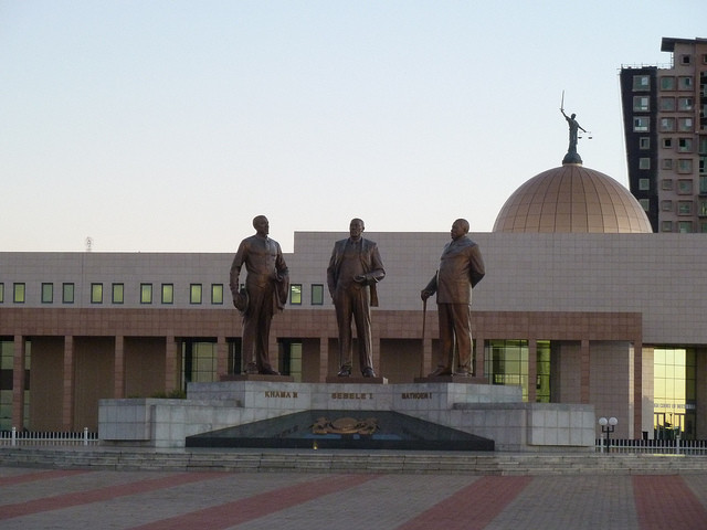 Three Dikgosi Monument, Gaborone, Botswana